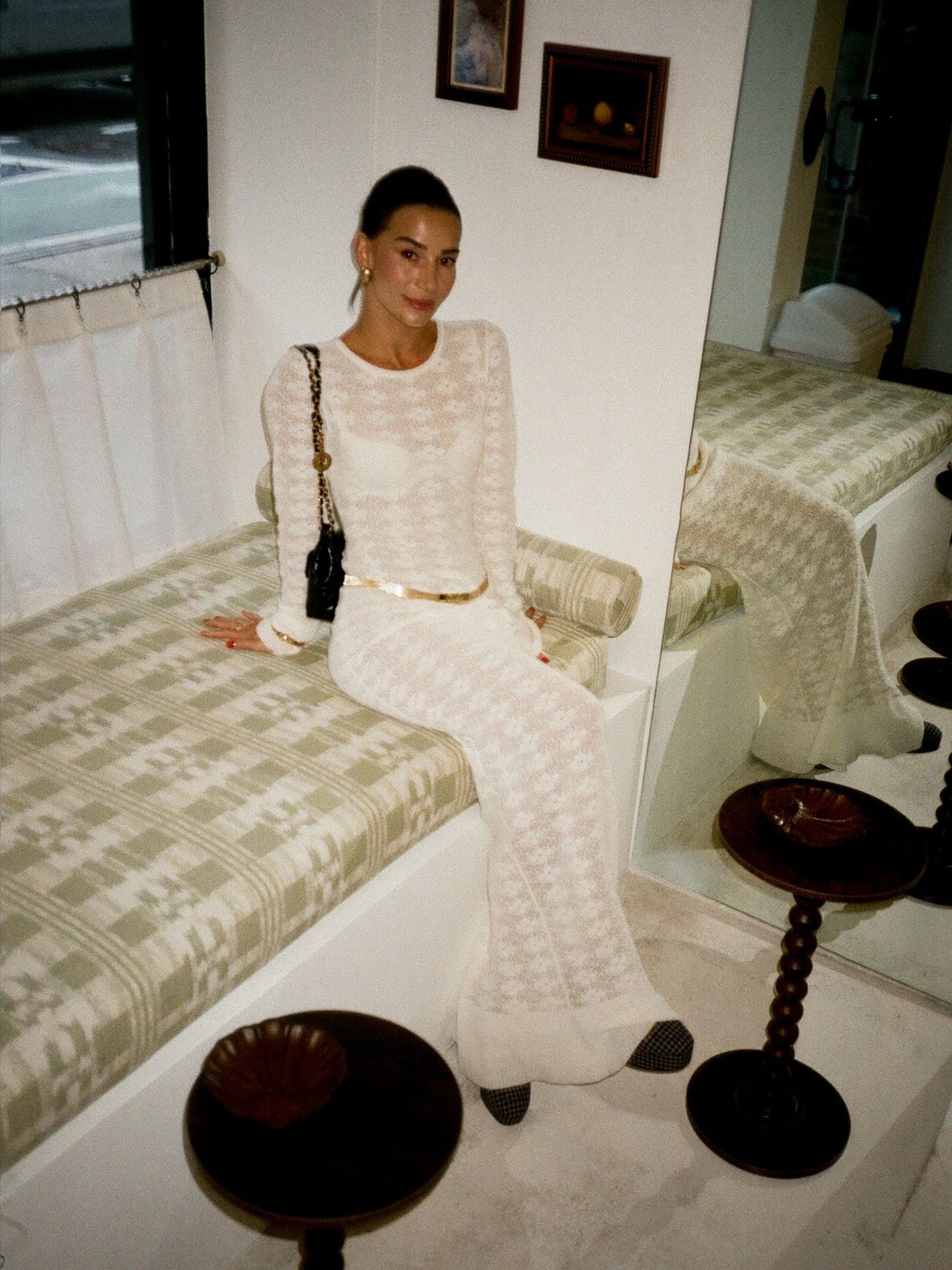 Miranda Long Sleeve Dress - Ivory