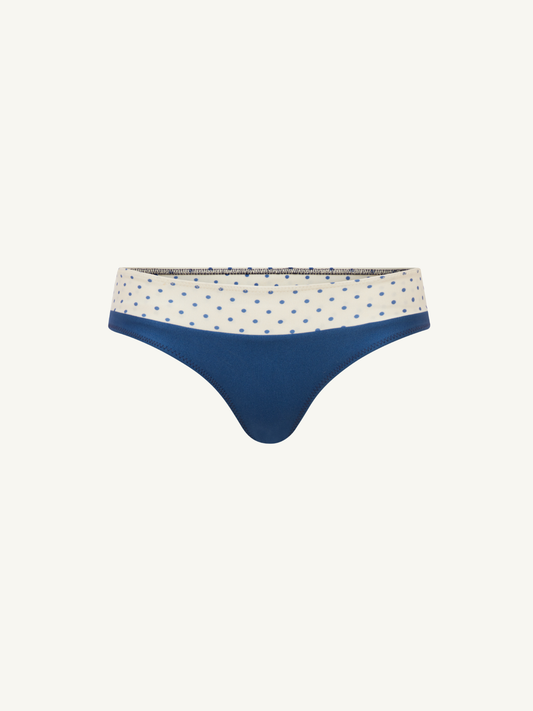 Lola Bikini Bottom - Navy Polka
