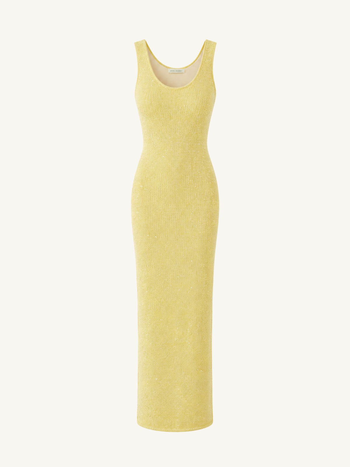 Ana Dress - Butter Yellow Sequin