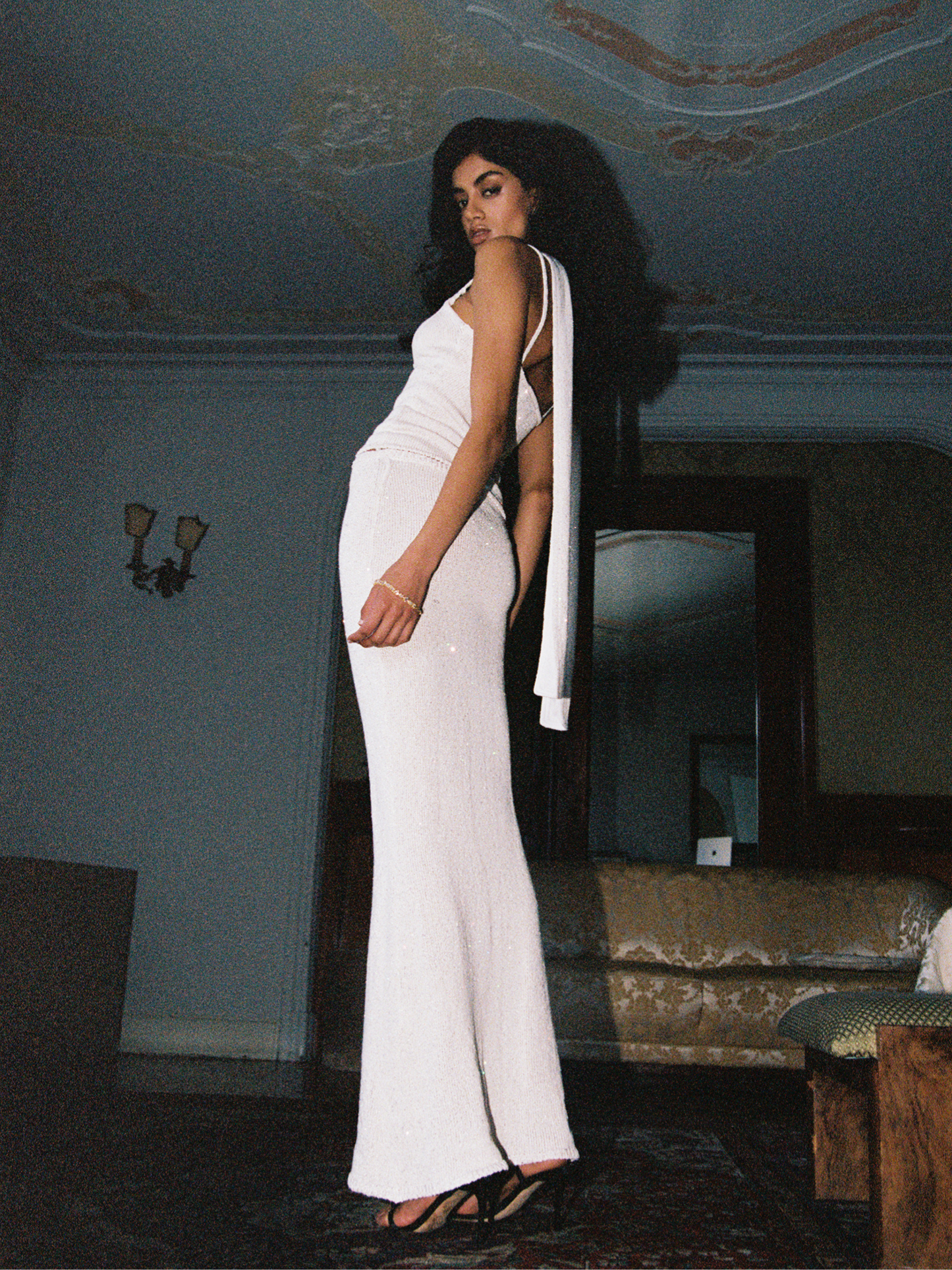 Carolina Skirt - Star White Sequin