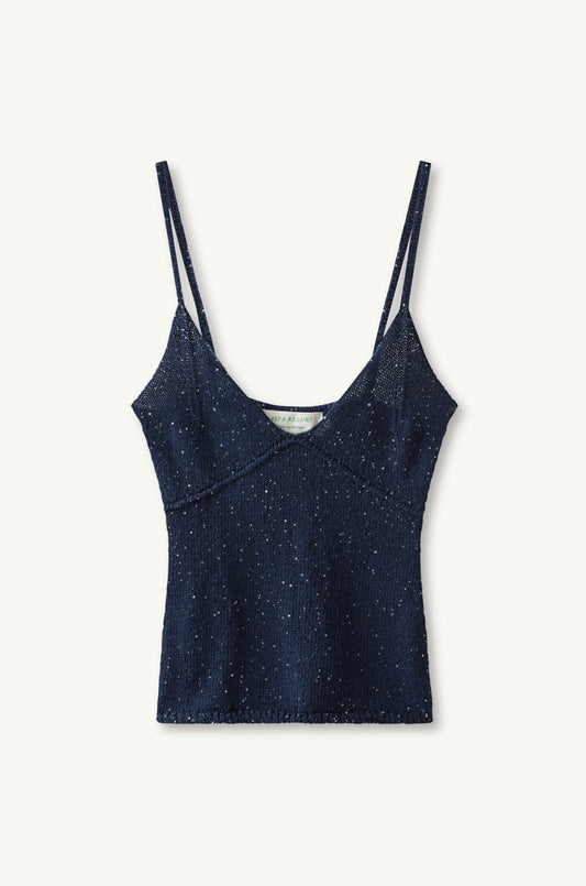 Navy Blue Sequin