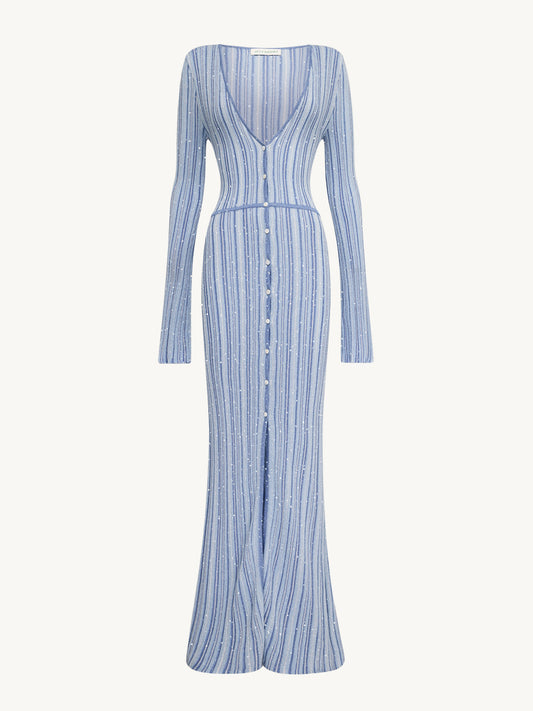 Nikita Dress - Sea Mist/Sailor Blue Stripe