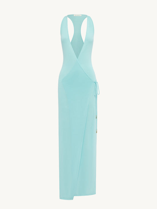 Lila Wrap Dress - Seaglass