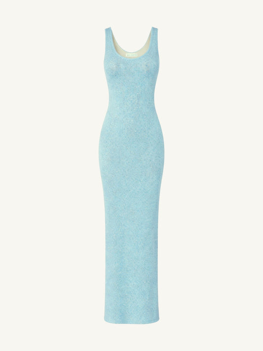 Ana Dress - Baia Blue Sequin