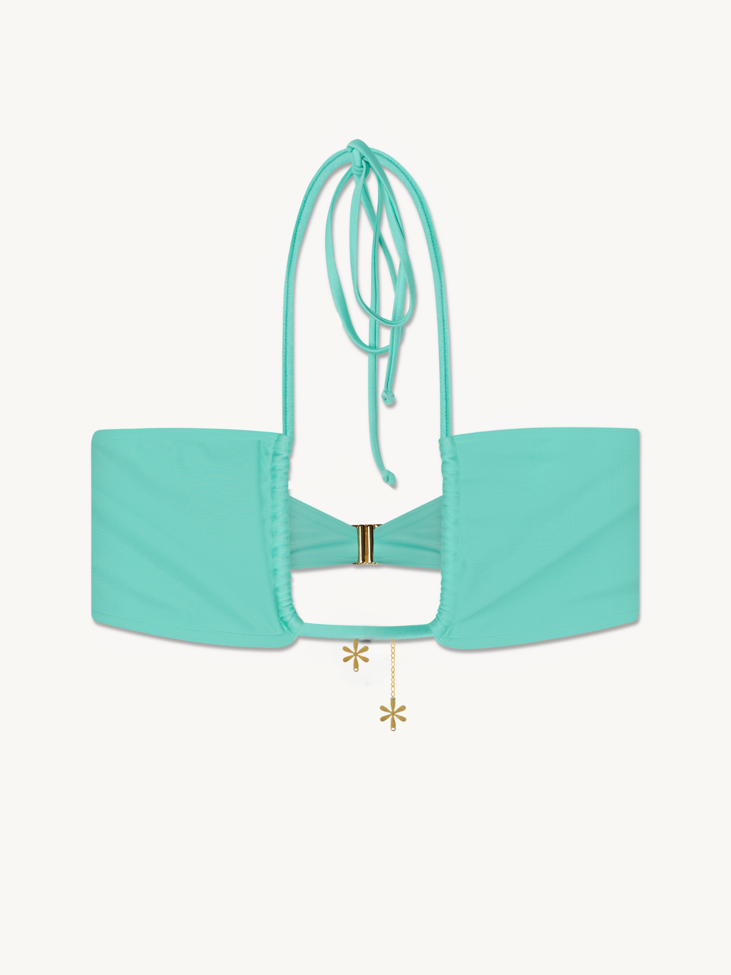 Brianna Halter Bikini Top  - Swimming Pool Blue