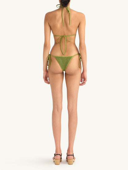 Lio Bikini Bottom - Olive Oil Sequin