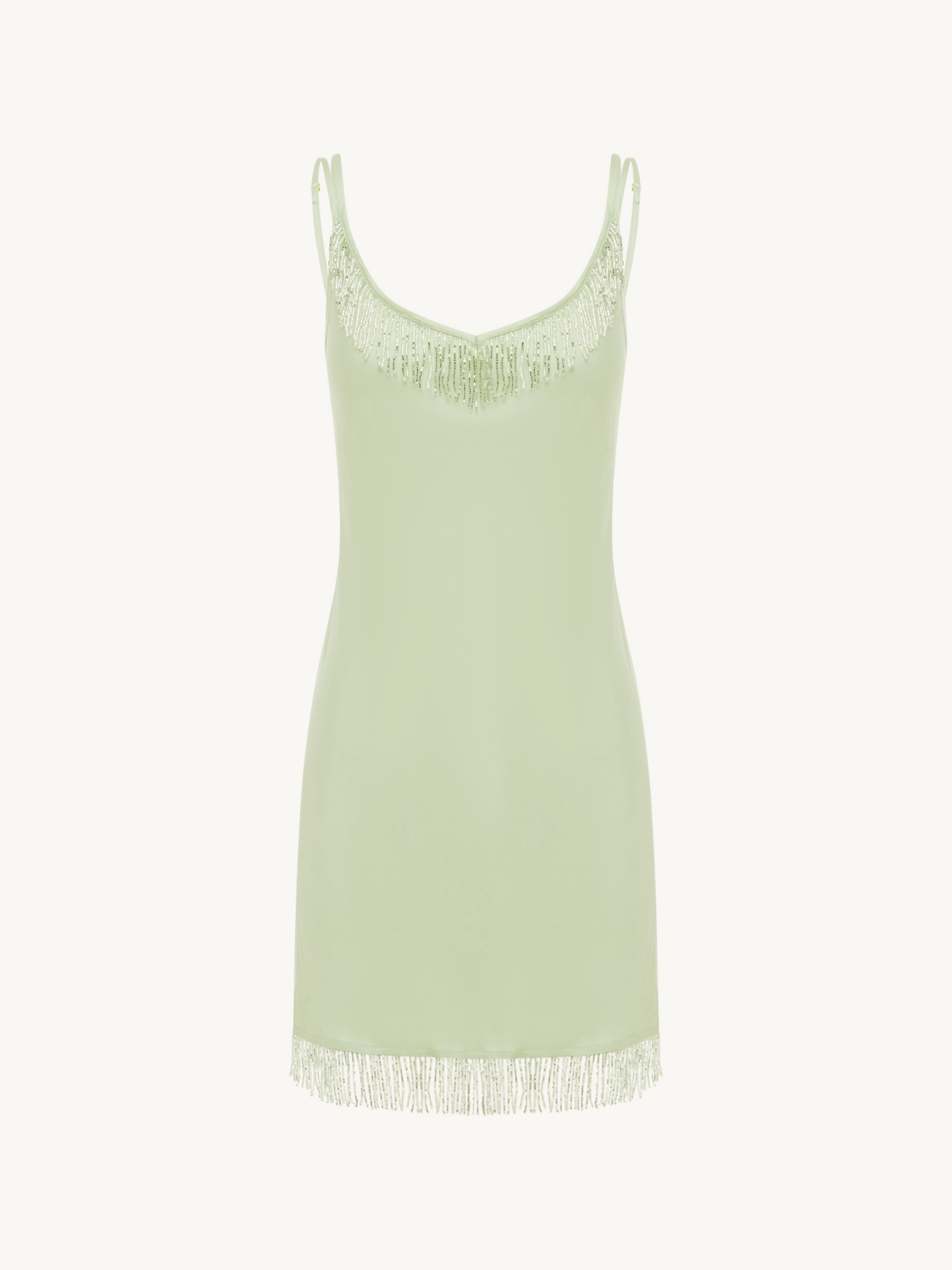 Eliana Beaded Mini Dress - Seafoam