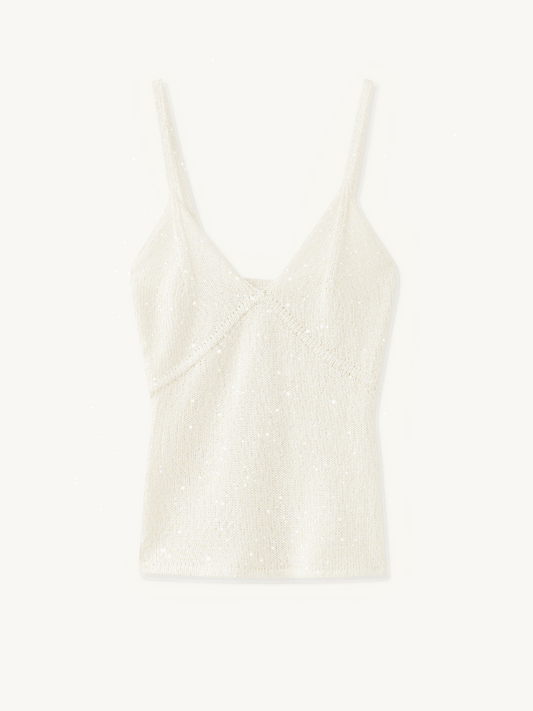 Carolina Camisole - Star White Sequin