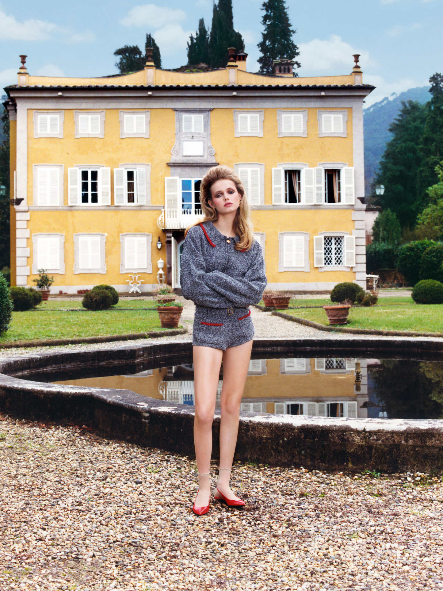 Cara Knitted Short - Black Melange