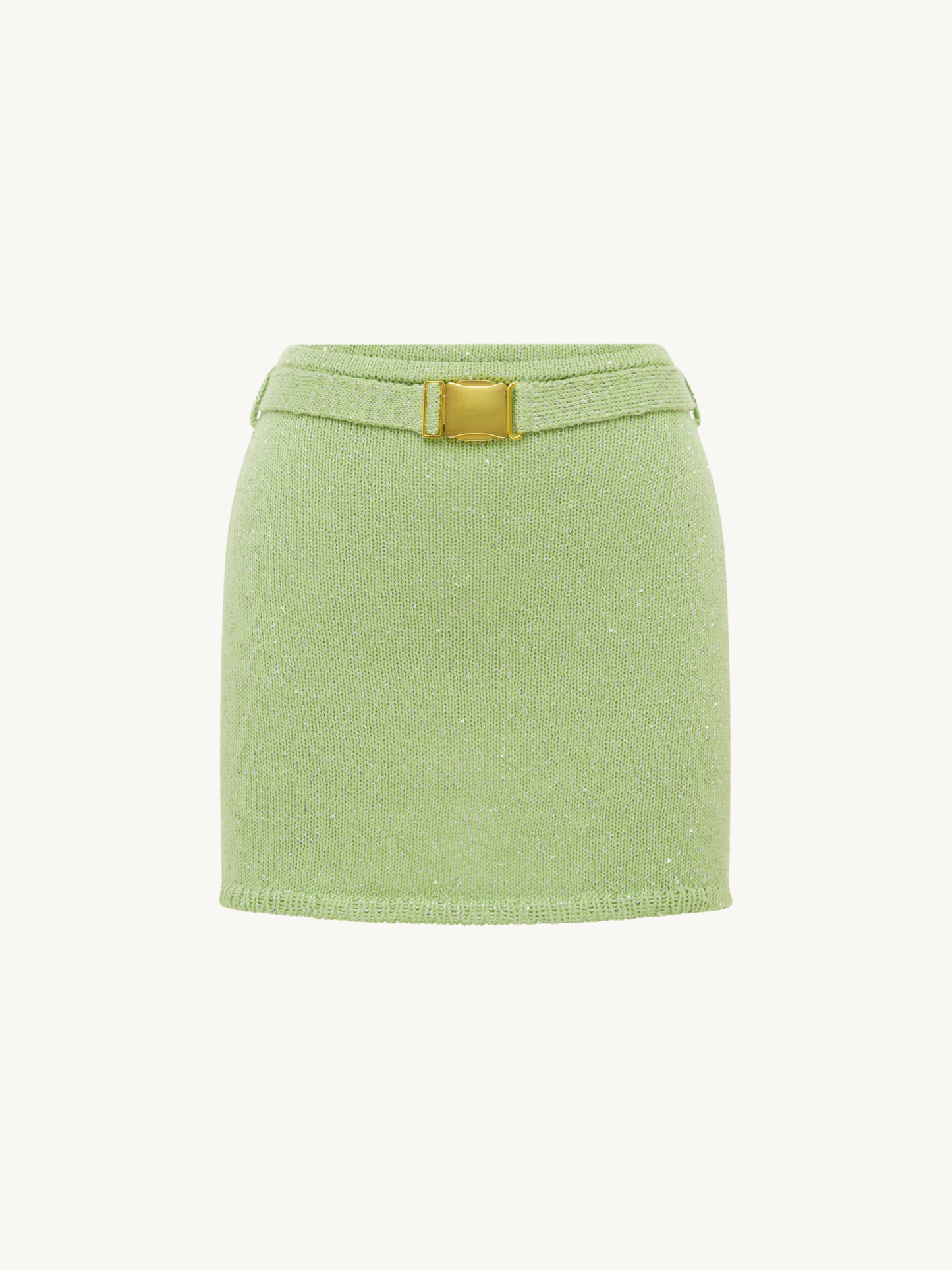 Ana Belted Mini Skirt - Seafoam