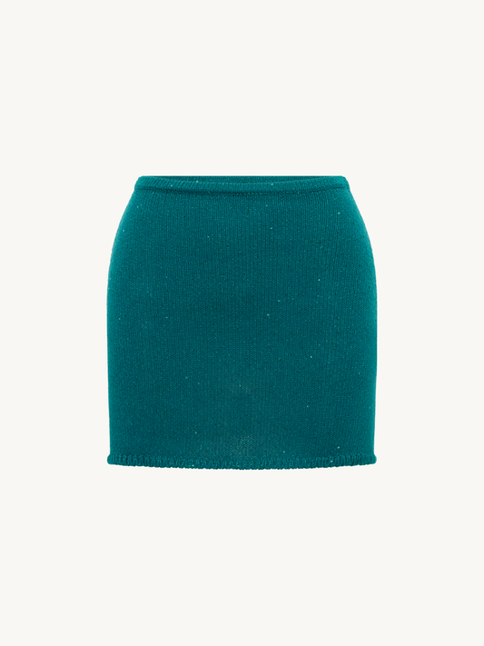 Ana Mini Skirt - Palm Green Sequin