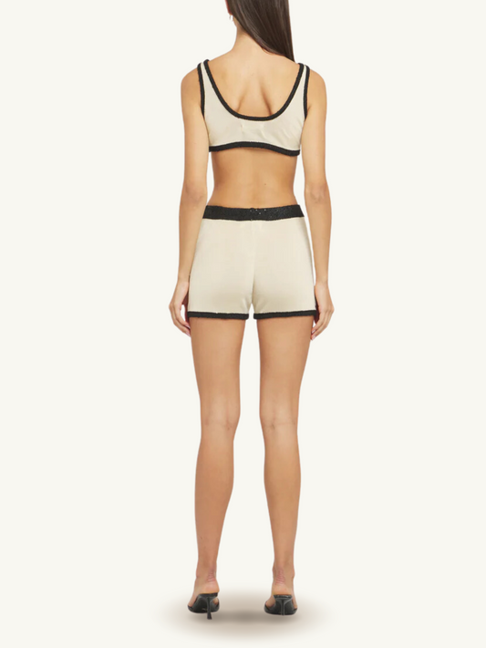 Naomi Contrast Short - Champagne