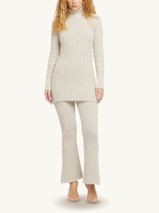 Diana Knitted Leggings - Snow Shimmer