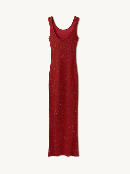 Ana Dress - Wine Sequin