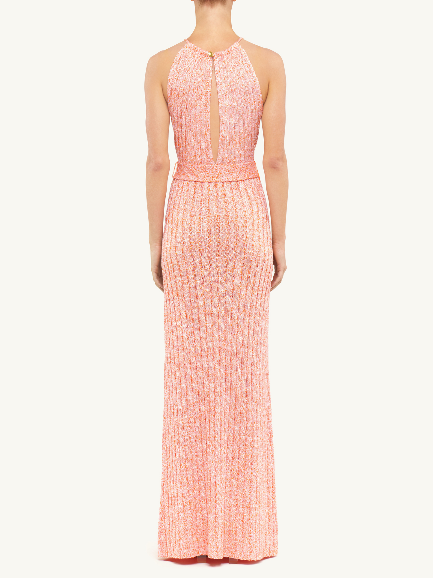 Valeria Dress - Peach Sequin