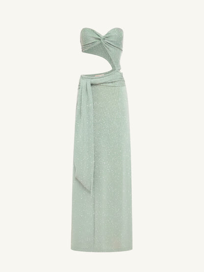 Lena Dress - Aqua Green