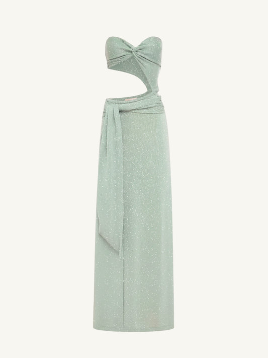 Lena Dress - Aqua Green