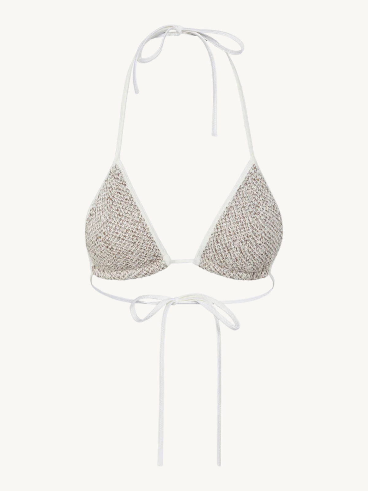 Lio Bikini Top - Hazelnut Sequin