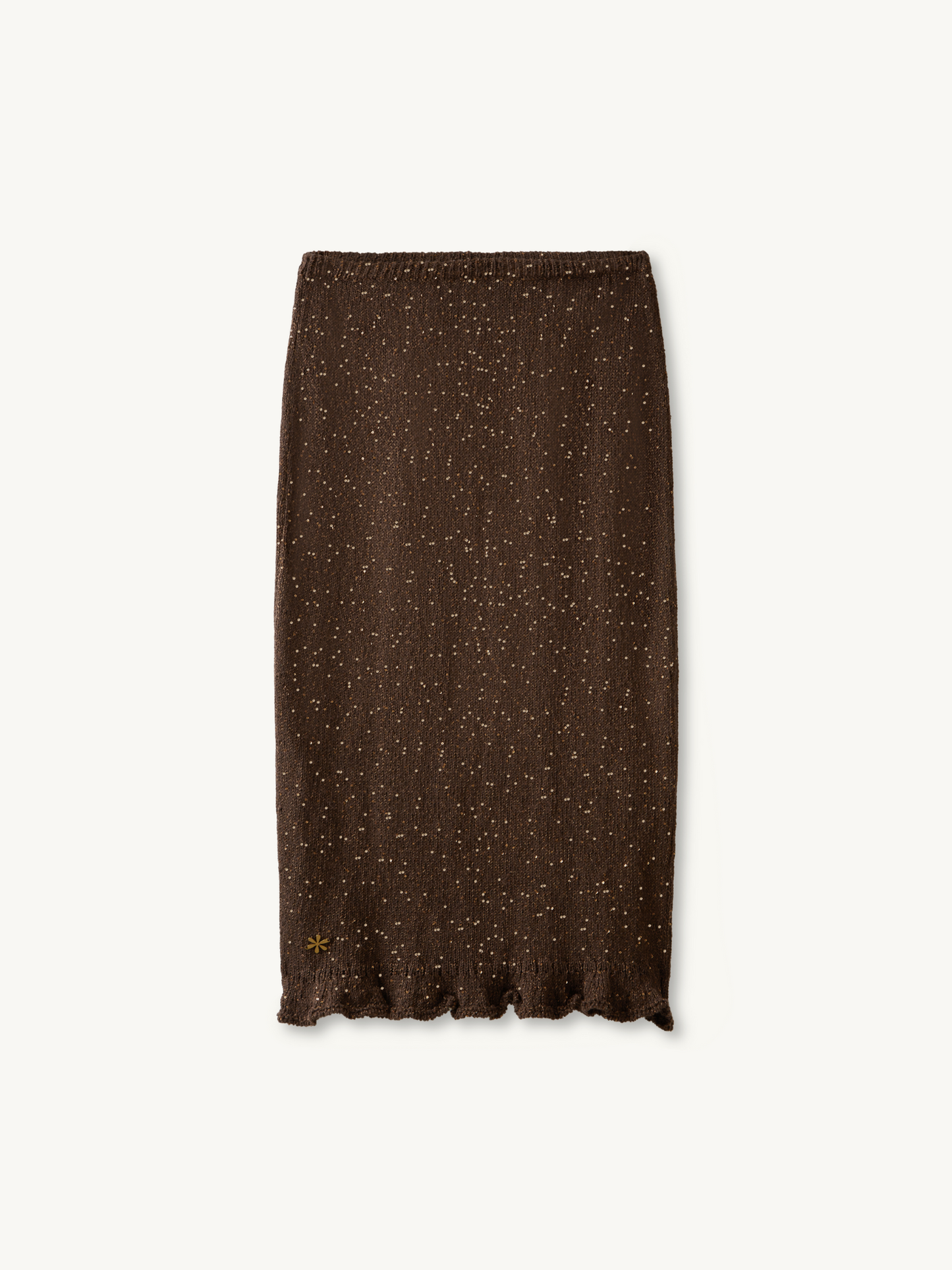 Michaela Midi Skirt - Dark Chocolate Sequin
