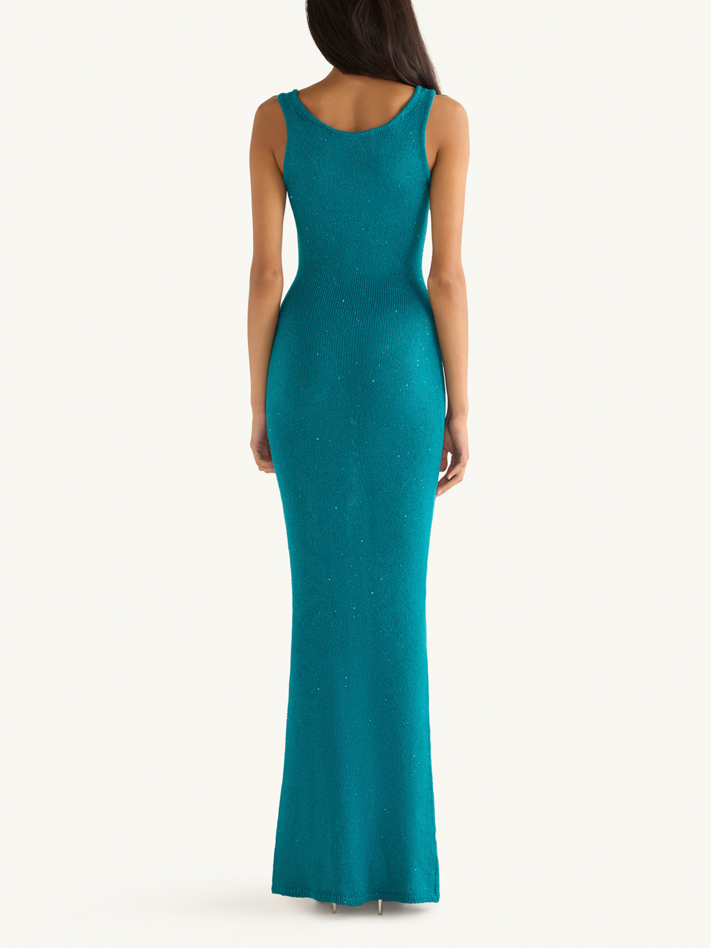 Ana Dress - Palm Green Sequin