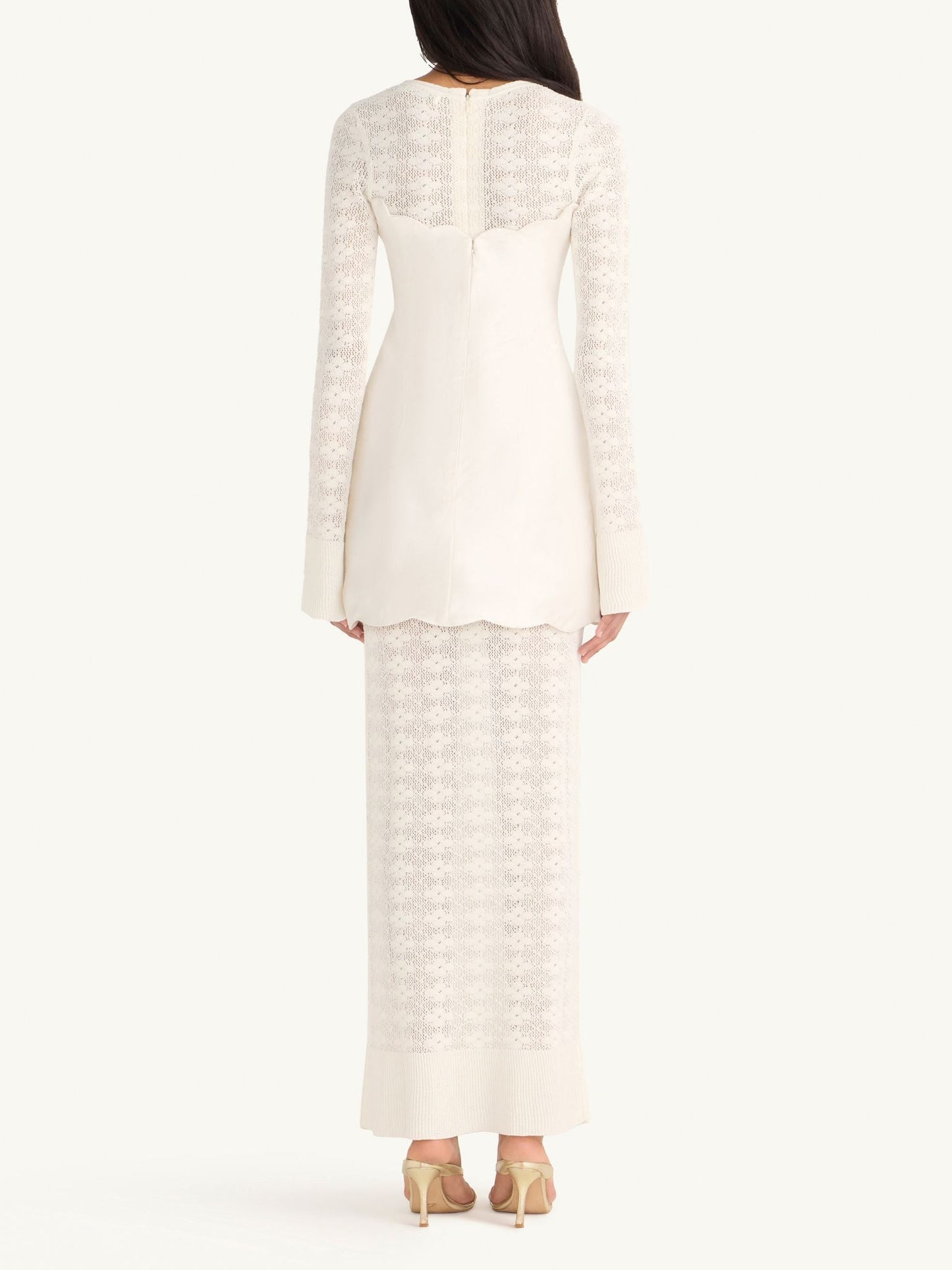 Miranda Long Sleeve Dress - Ivory