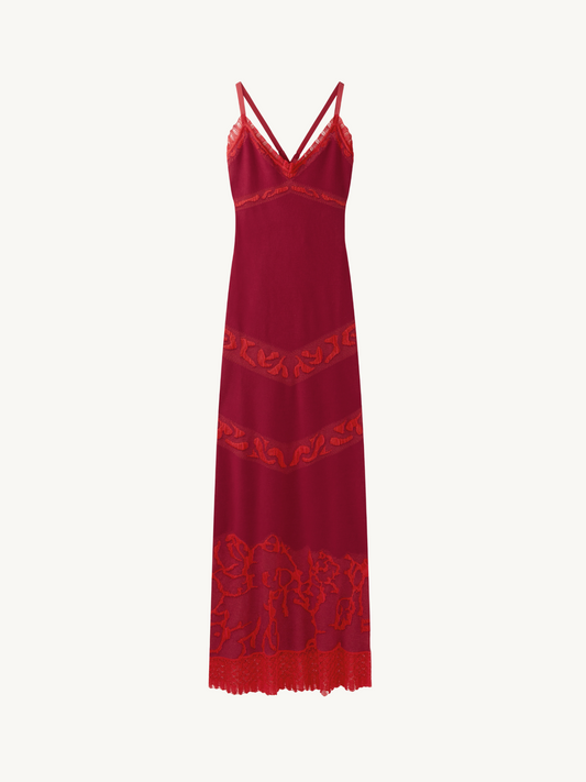 Genevieve Dress - Wine