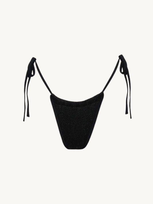 Lio Bikini Bottom - Black Sequin