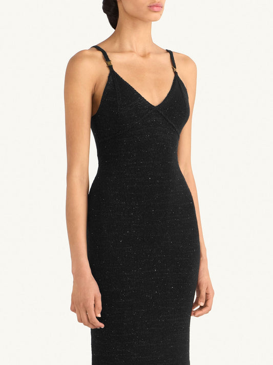 Delilah Dress - Black Sequin