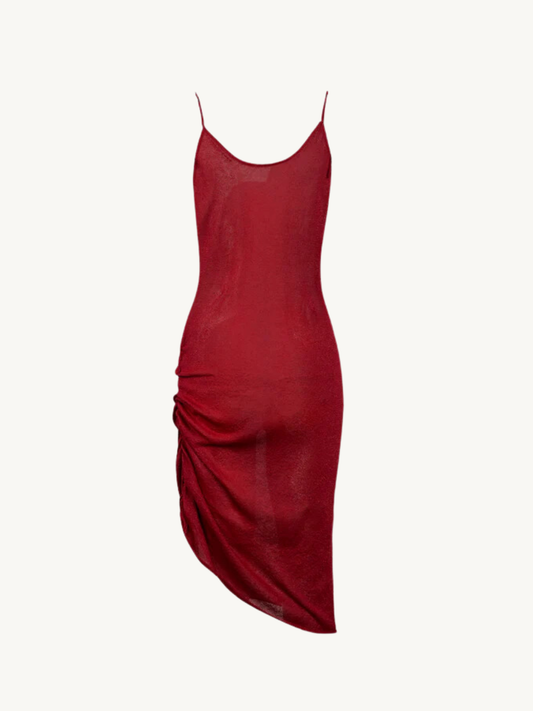 Lily Dress - Rose Red