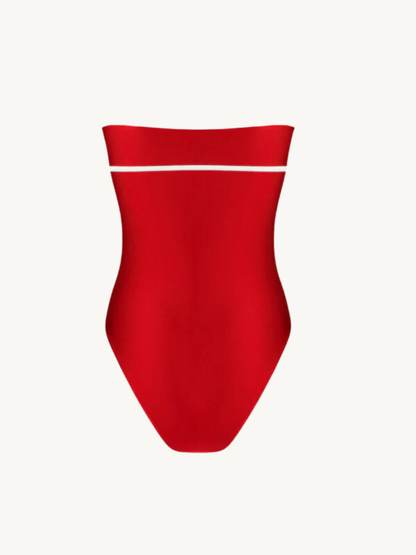 Laure Strapless Swimsuit - Rossa