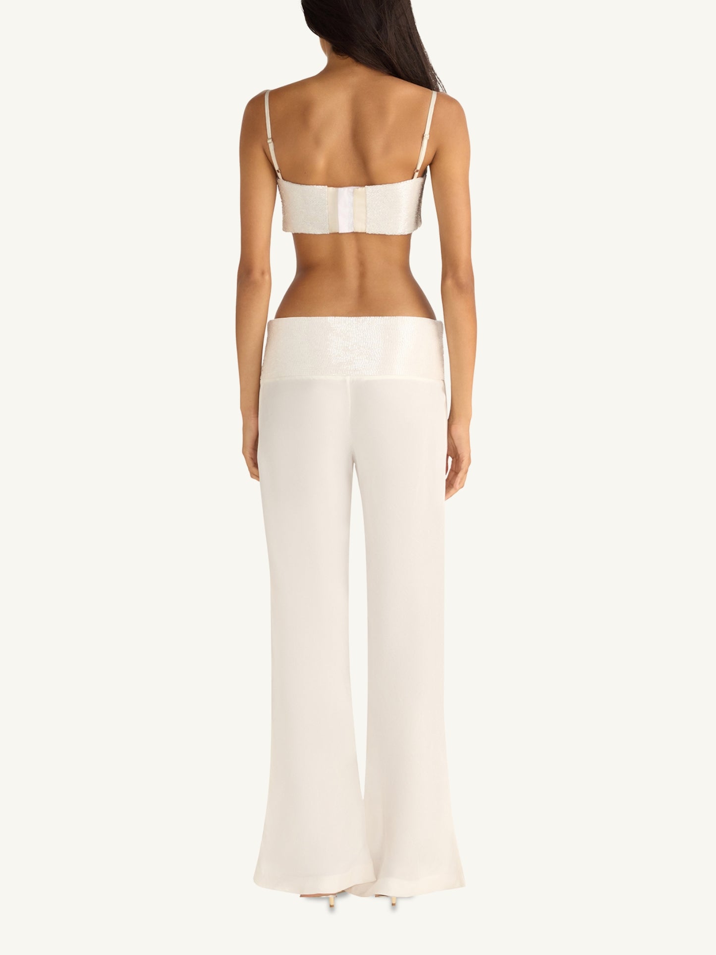 Iris Beaded Pant - Salt