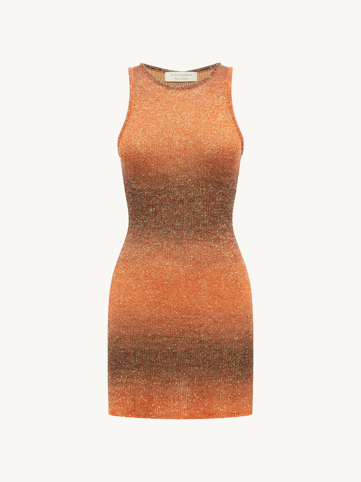 Natalia Ombre Mini Dress - Burnt Orange Sequin