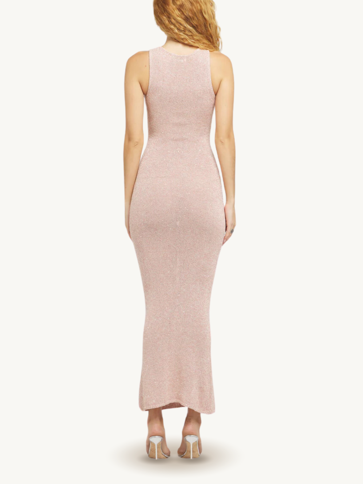 Natalia Dress - Blush Sequin