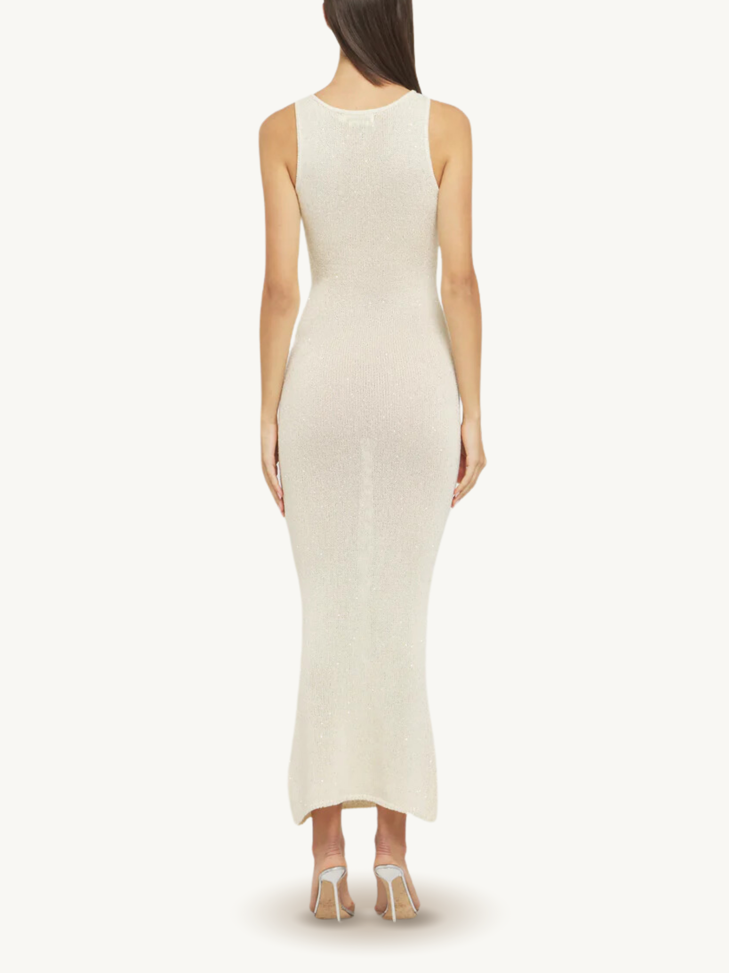 Natalia Dress - Ivory Sequin