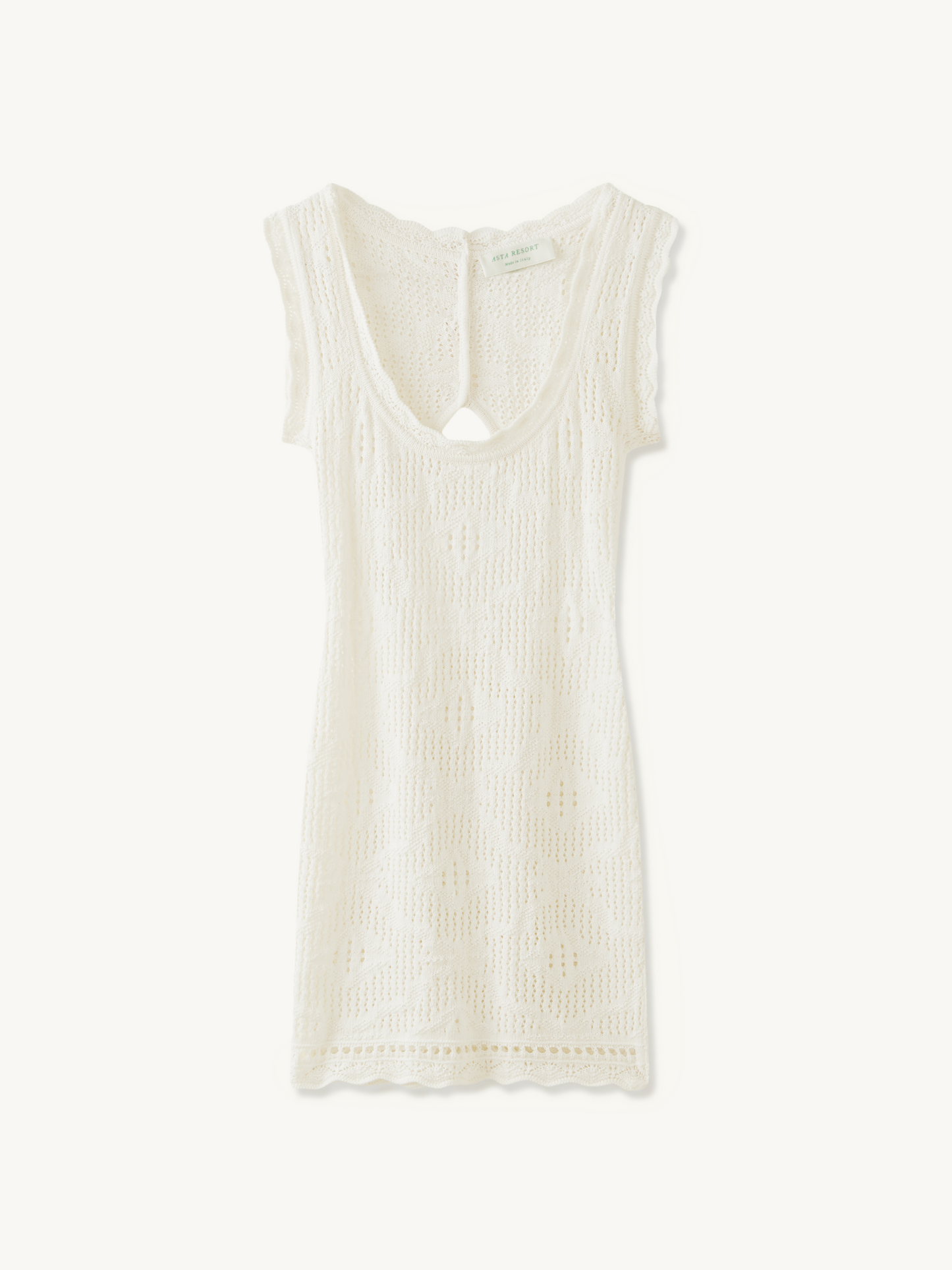 Eve Crochet Mini Dress - Salt