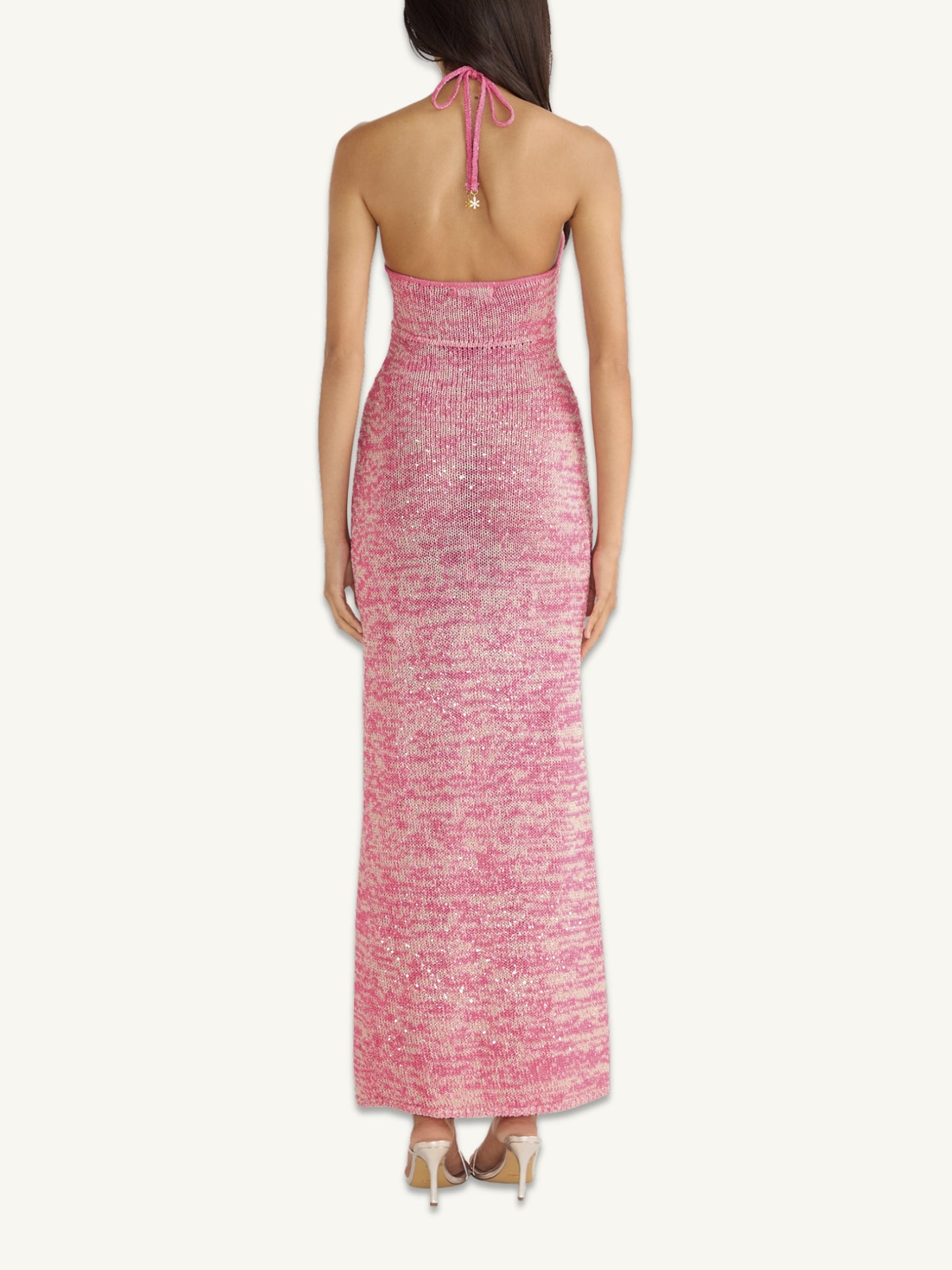 Olivia Halter Dress - Hydrangea Pink Sequin
