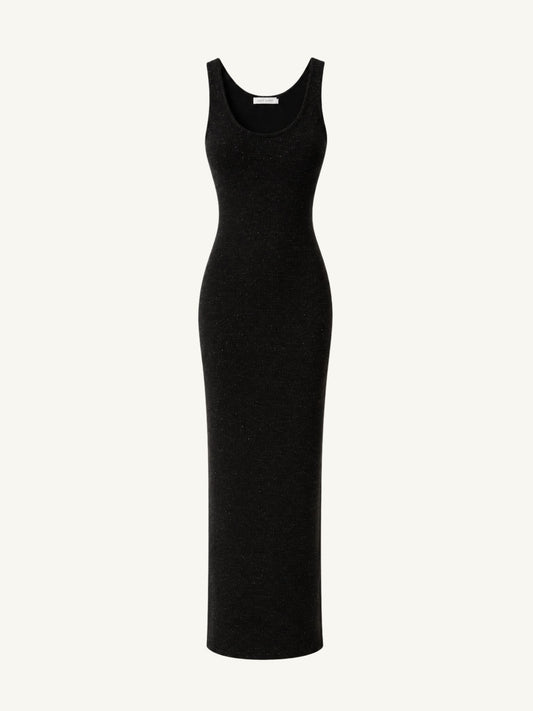Ana Dress - Black/Silver Sequin