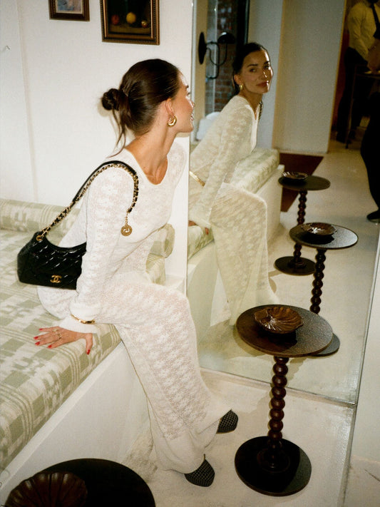 Miranda Long Sleeve Dress - Ivory