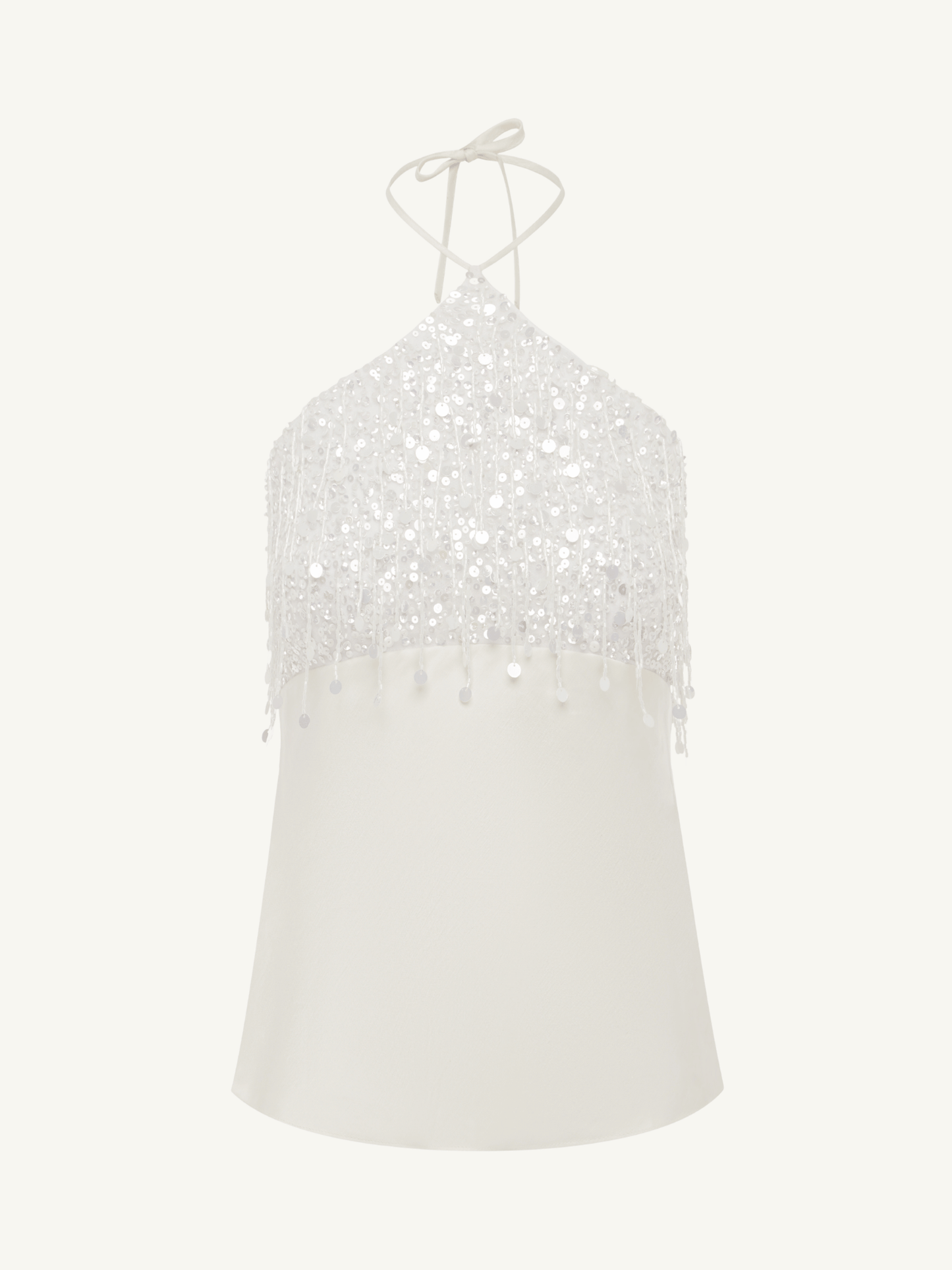 Rossana Hand Beaded Camisole - Salt