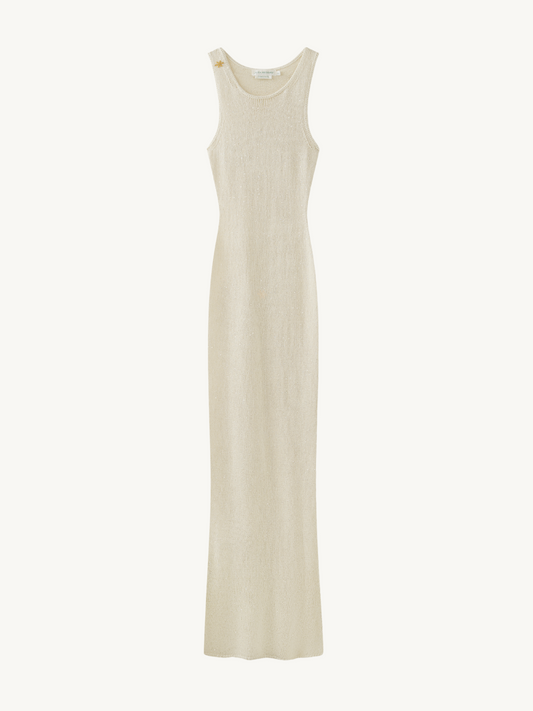 Natalia Dress - Ivory Sequin