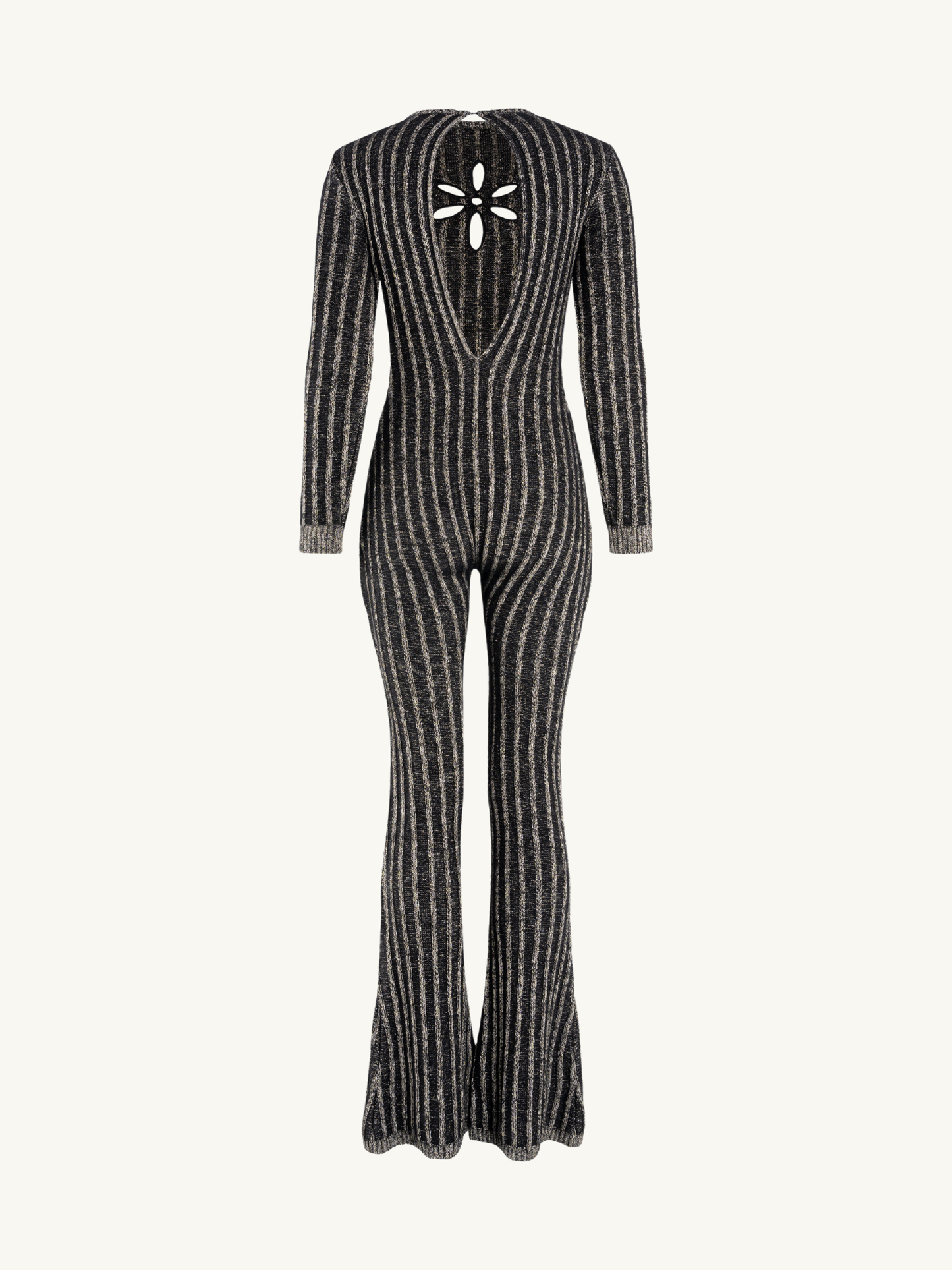 Gigi Jumpsuit - Black/Gold Shimmer
