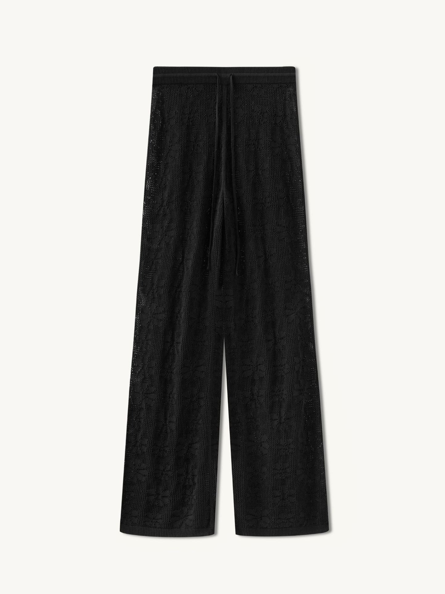 Delilah Crochet Pant - Black
