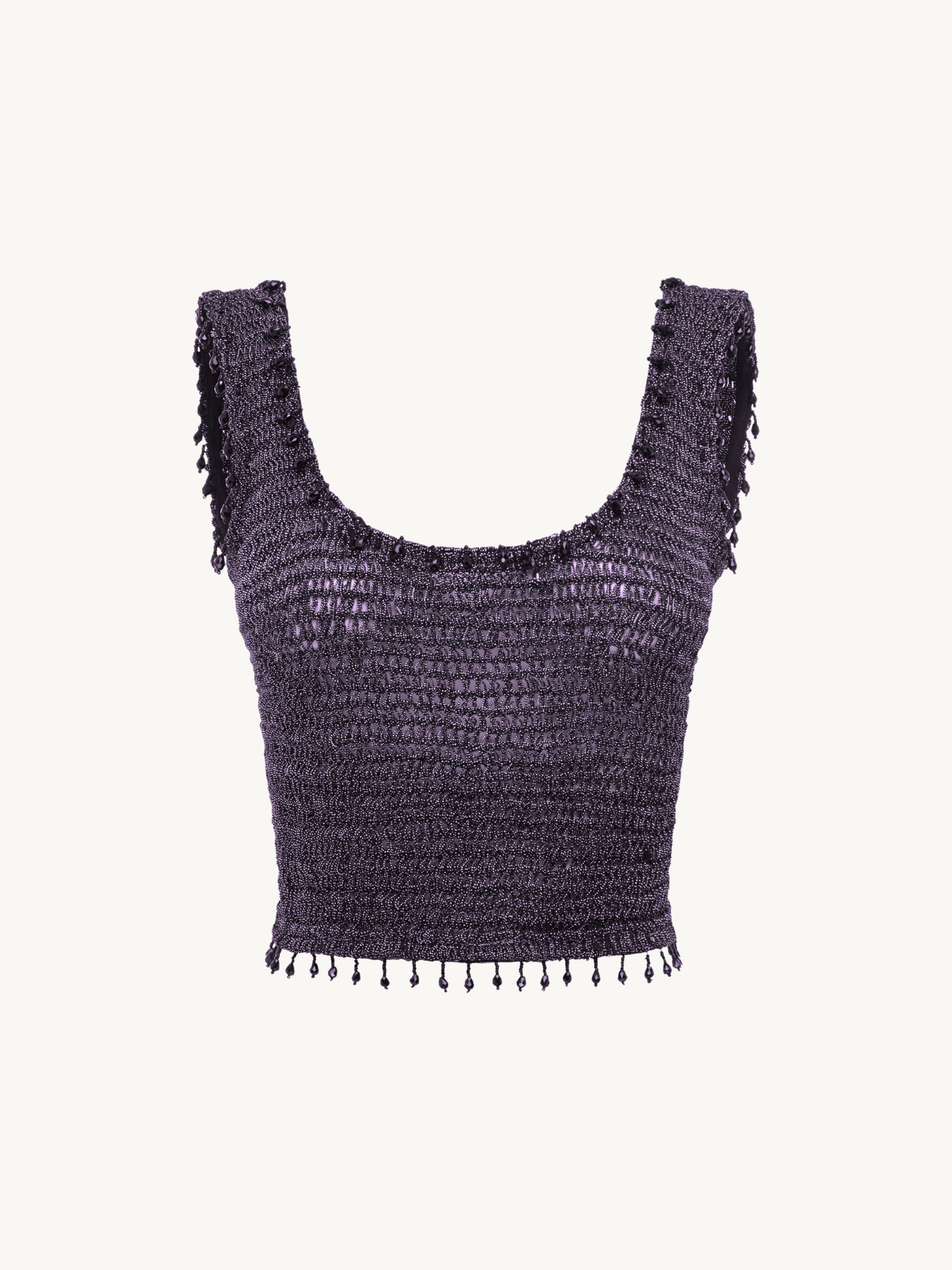 Ana Hand Crochet Top - Violet