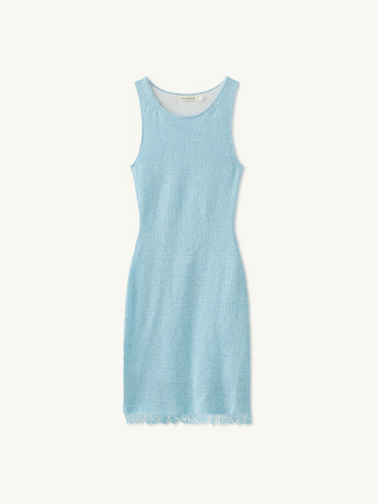 Natalia Mini Dress - Baia Blue Sequin