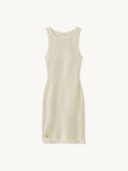 Natalia Mini Dress - Ivory Sequin
