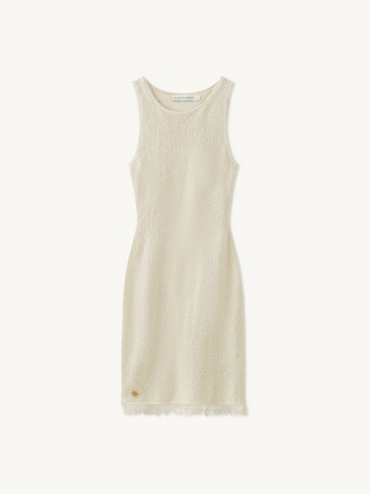 Natalia Mini Dress - Ivory Sequin
