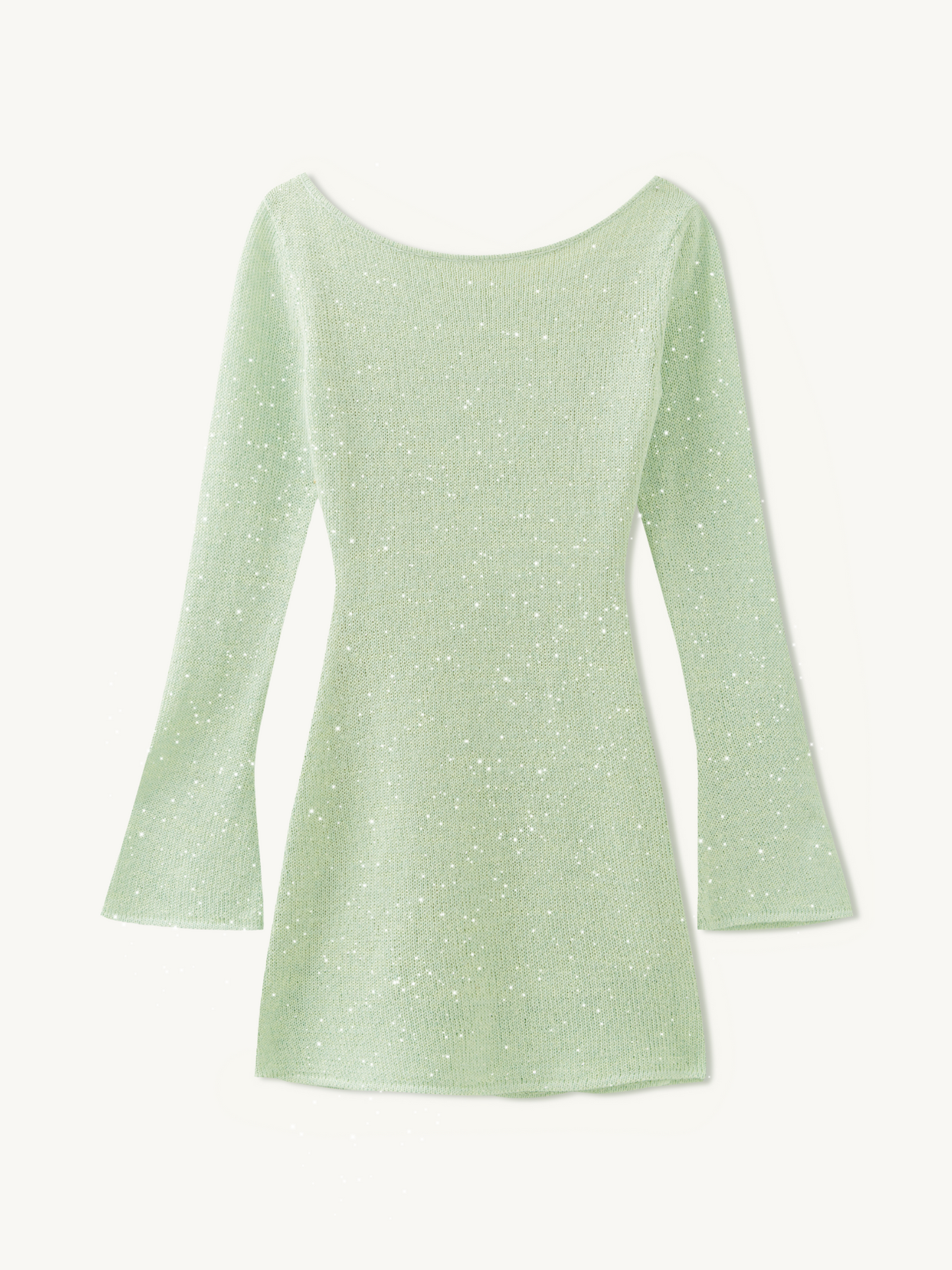 Maya Longsleeve Mini Dress - Sage Sequin