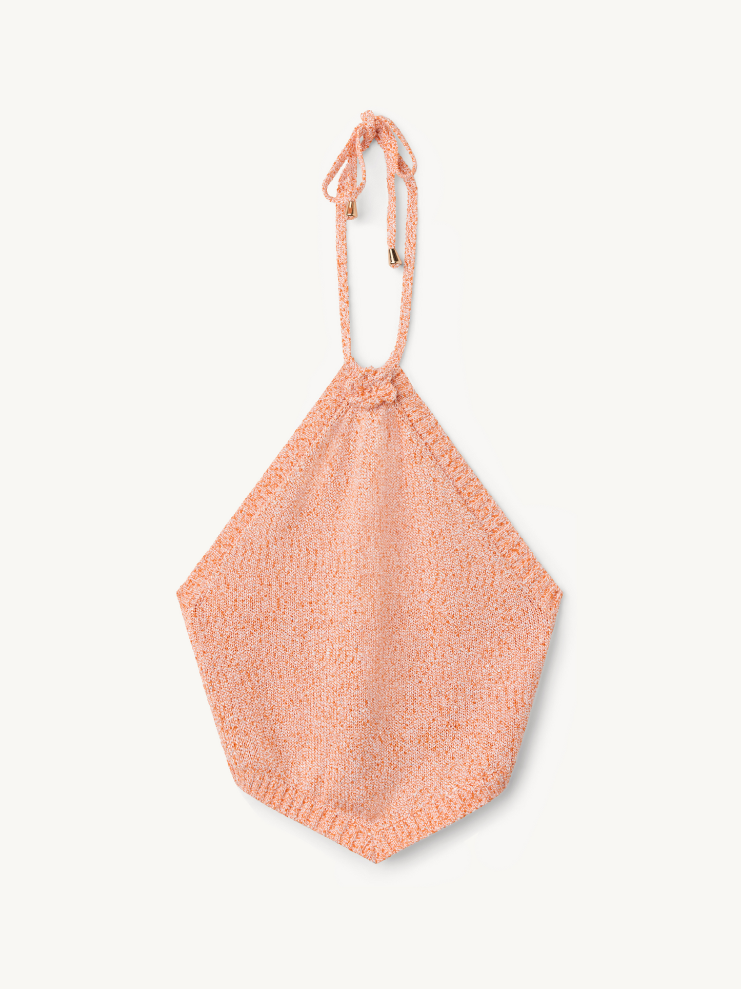 Teresa Scarf Top - Peach Sequin