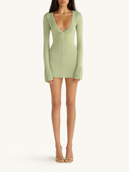 Anika Mini Dress - Pistachio
