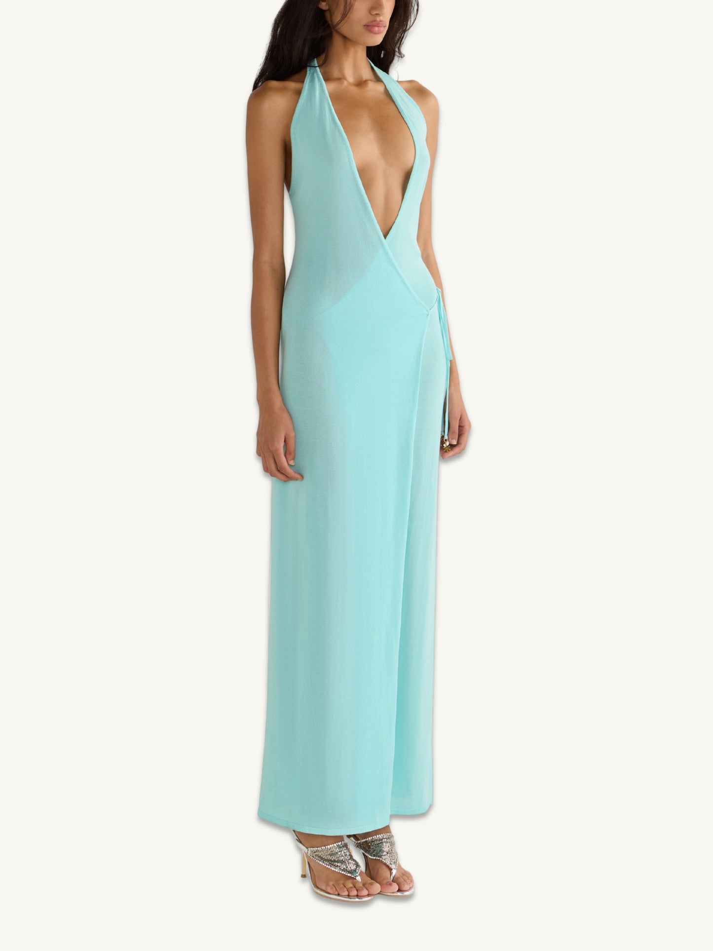Lila Wrap Dress - Seaglass